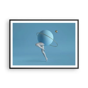 Plagát v čiernom ráme - Šialenstvo planét - 100x70 cm