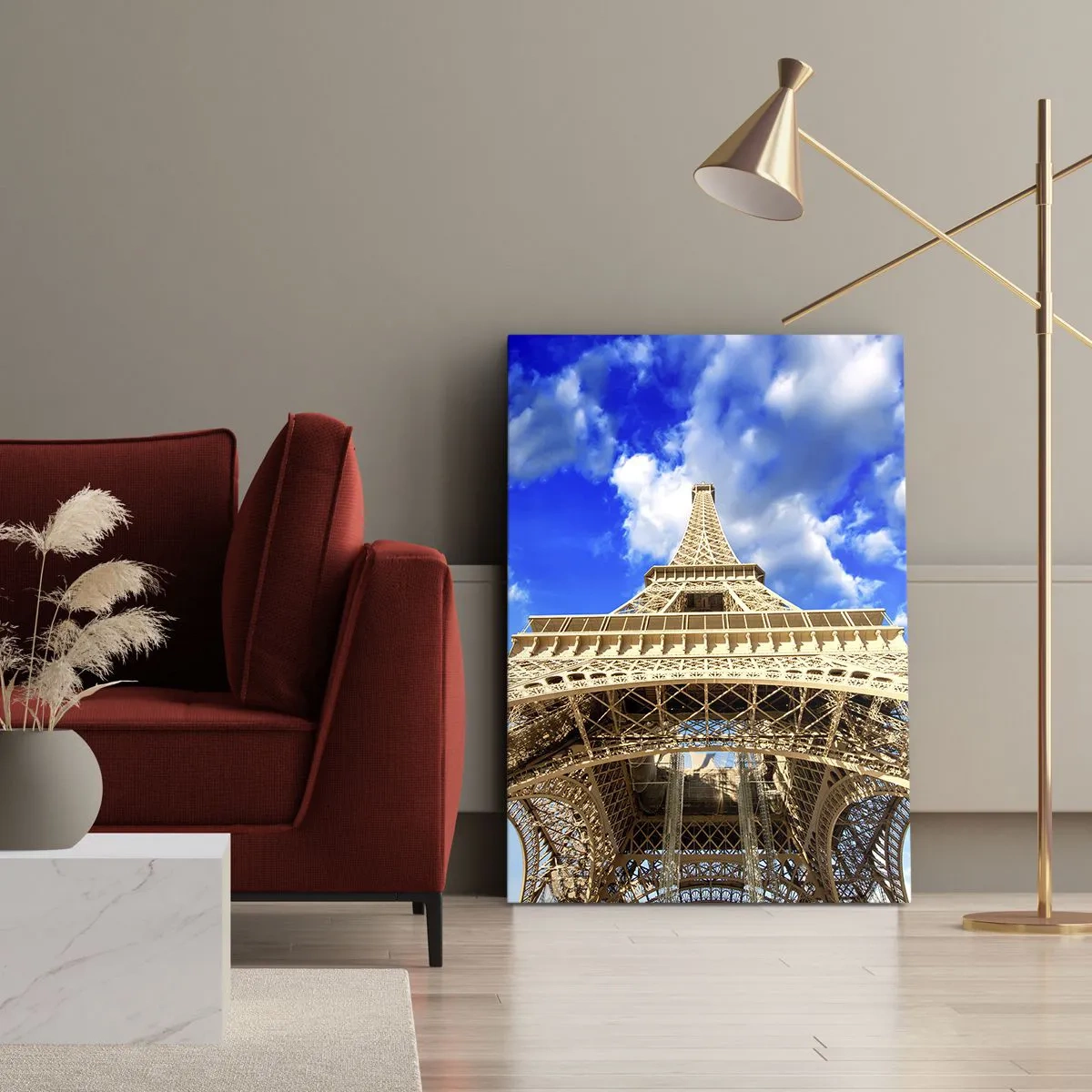 Obraz na plátne - Dosiahnuť na oblohu a mraky - 50x70 cm
