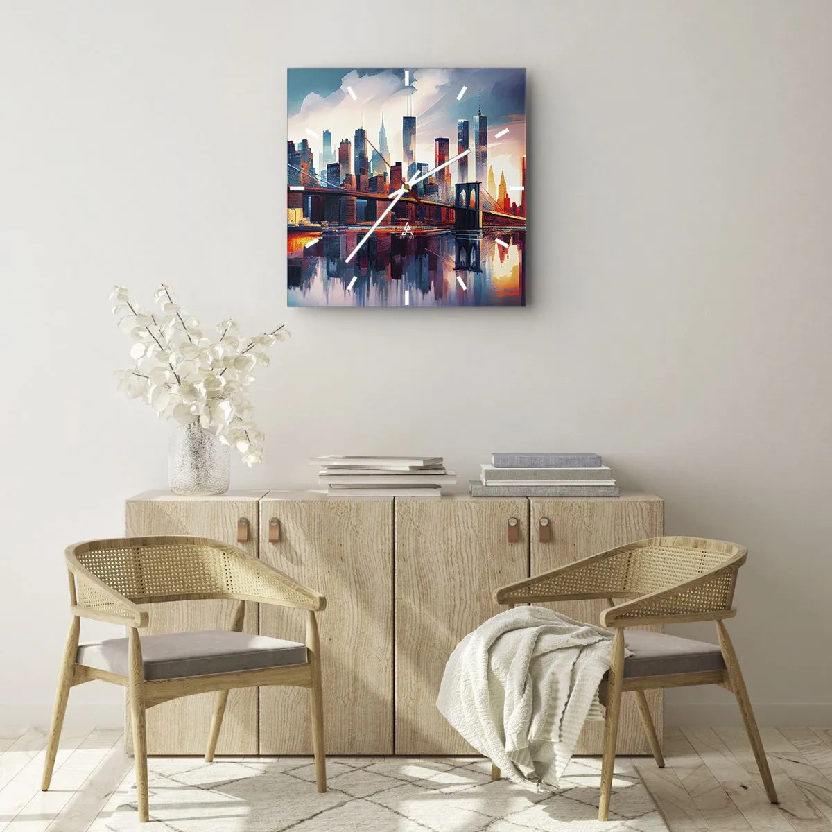 Nástenné hodiny - Famózny New York - 40x40 cm