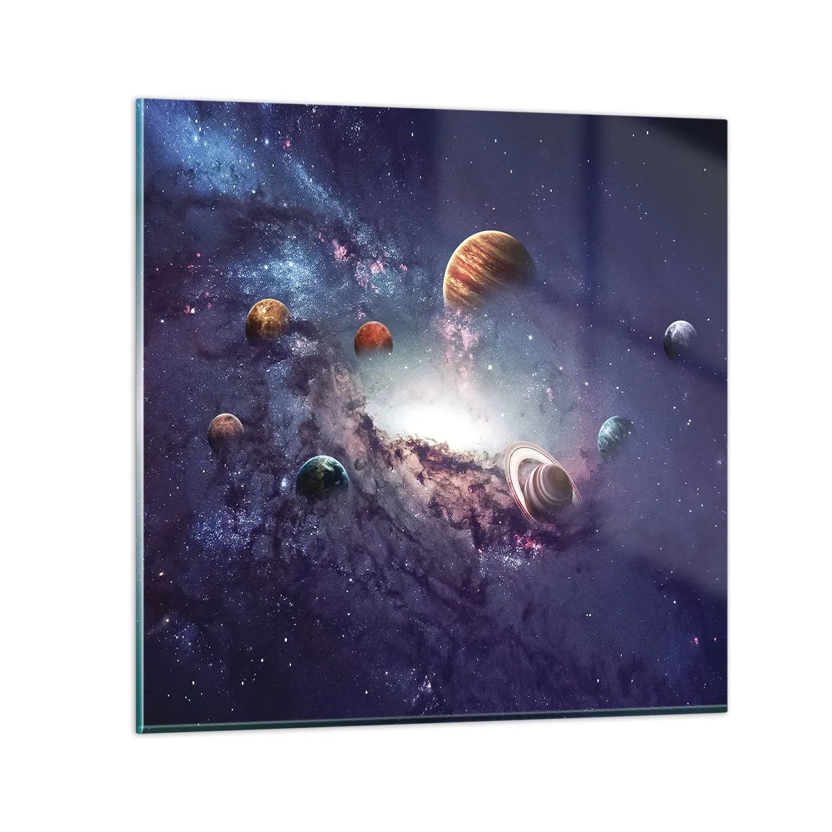 Obraz na skle - Slnko a tanec - 50x50 cm