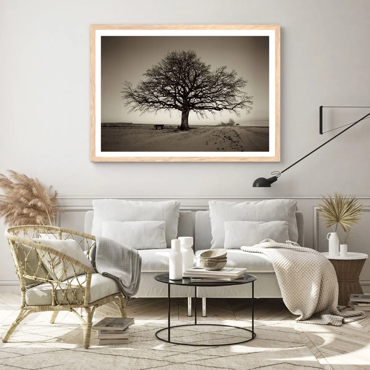 Plagát v ráme zo svetlého duba - Odtiaľ až do večnosti - 50x40 cm