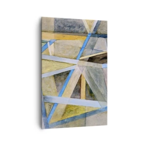 Obraz na plátne - Priamo alebo diagonálne? - 80x120 cm