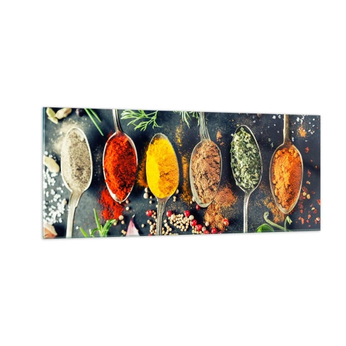 Obraz na skle - Kulinárska mágia - 100x40 cm