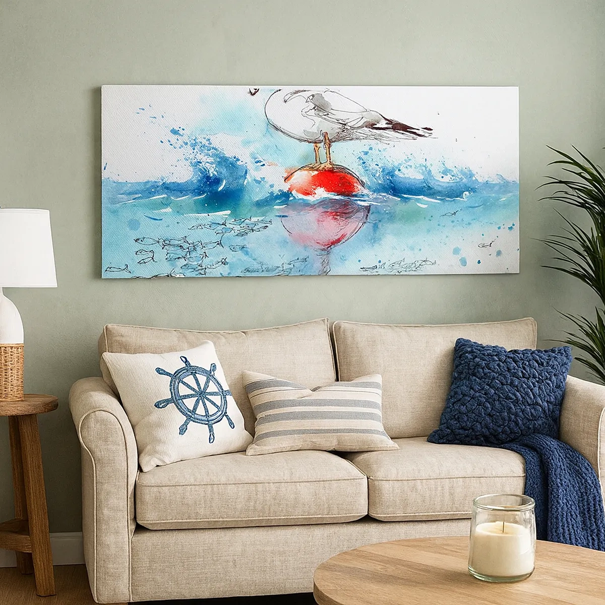 Obraz na plátne - Vydarený rybolov - 30x30 cm