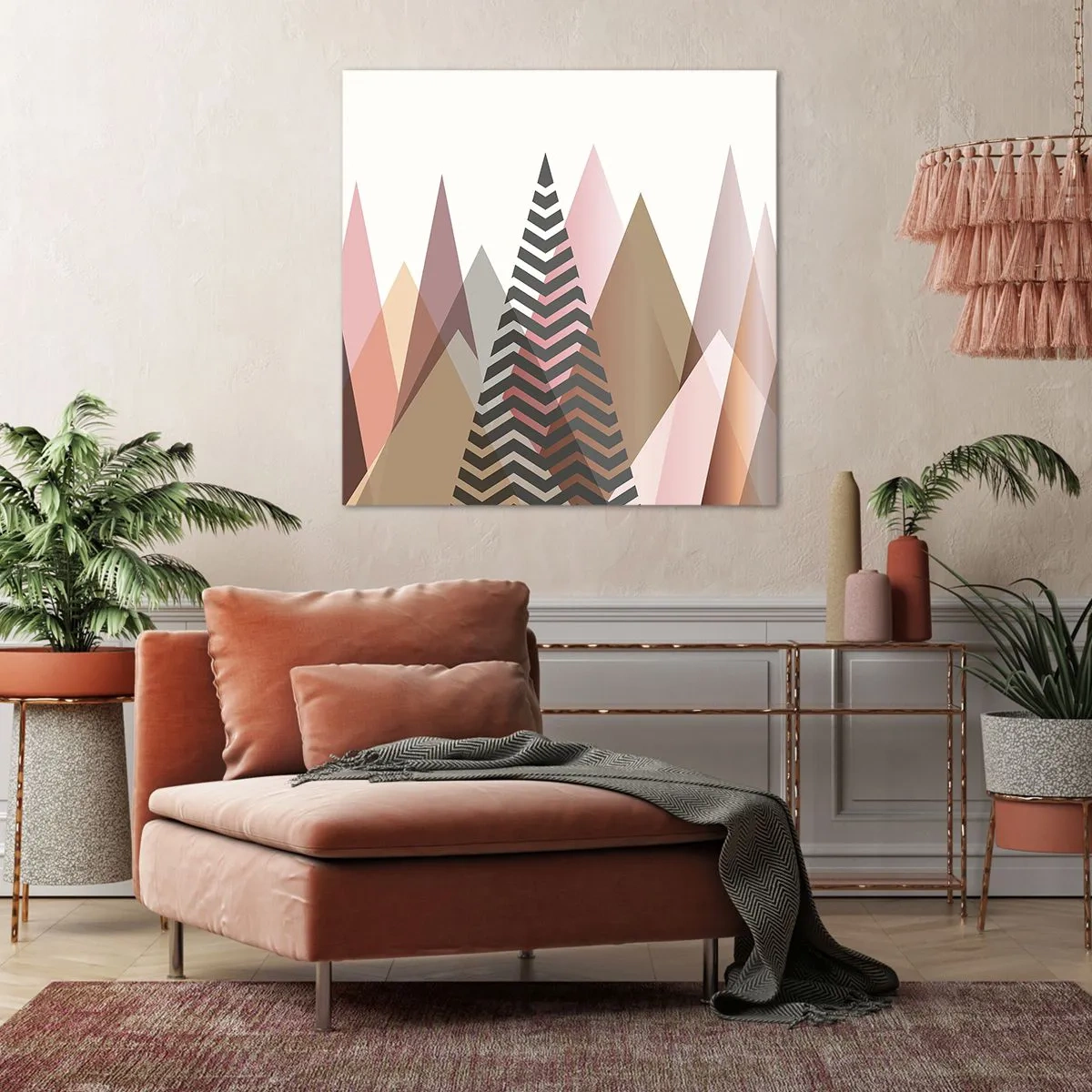 Obraz na plátne - Pyramidálny pohľad - 50x50 cm