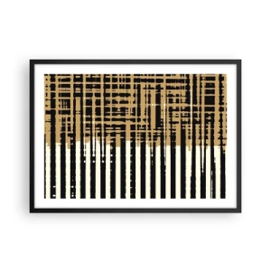 Plagát v čiernom ráme - Architektonická abstrakcia - 70x50 cm
