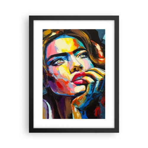 Plagát v čiernom ráme - Sny, ako vtáky letia oblohou - 30x40 cm