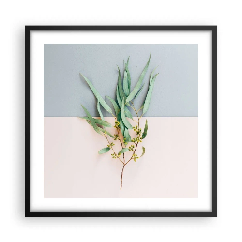 Plagát v čiernom ráme - Pastelová jemnosť - 50x50 cm