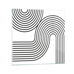 Obraz na skle - V zákrute - 30x30 cm