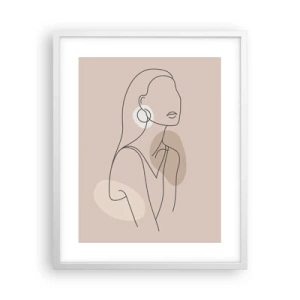 Plagát v bielom ráme - Dievčenská ikona - 40x50 cm