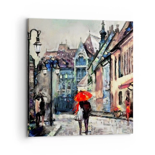 Obraz na plátne - Dážď pre dvoch - 70x70 cm