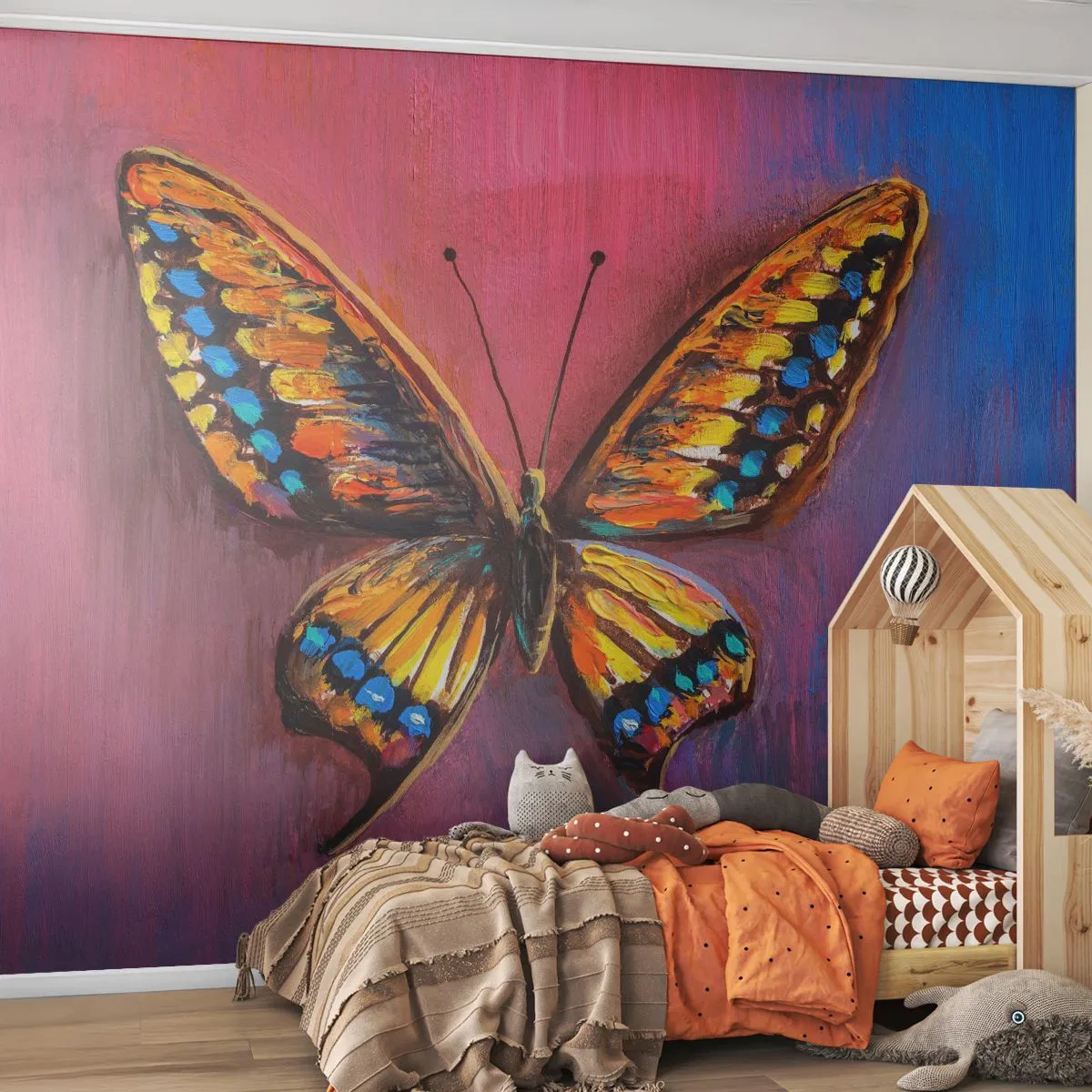 Fototapeta Premium Sand - Klenot prírody - Motýľ, Kus, Maľovanie - 100x70 cm