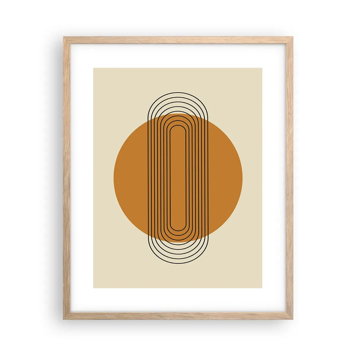 Plagát v ráme zo svetlého duba - Dokonalý plán - 40x50 cm