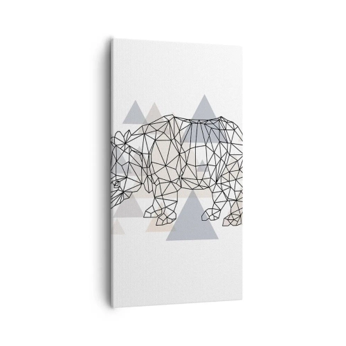 Obraz na plátne - Štruktúra sily - 55x100 cm