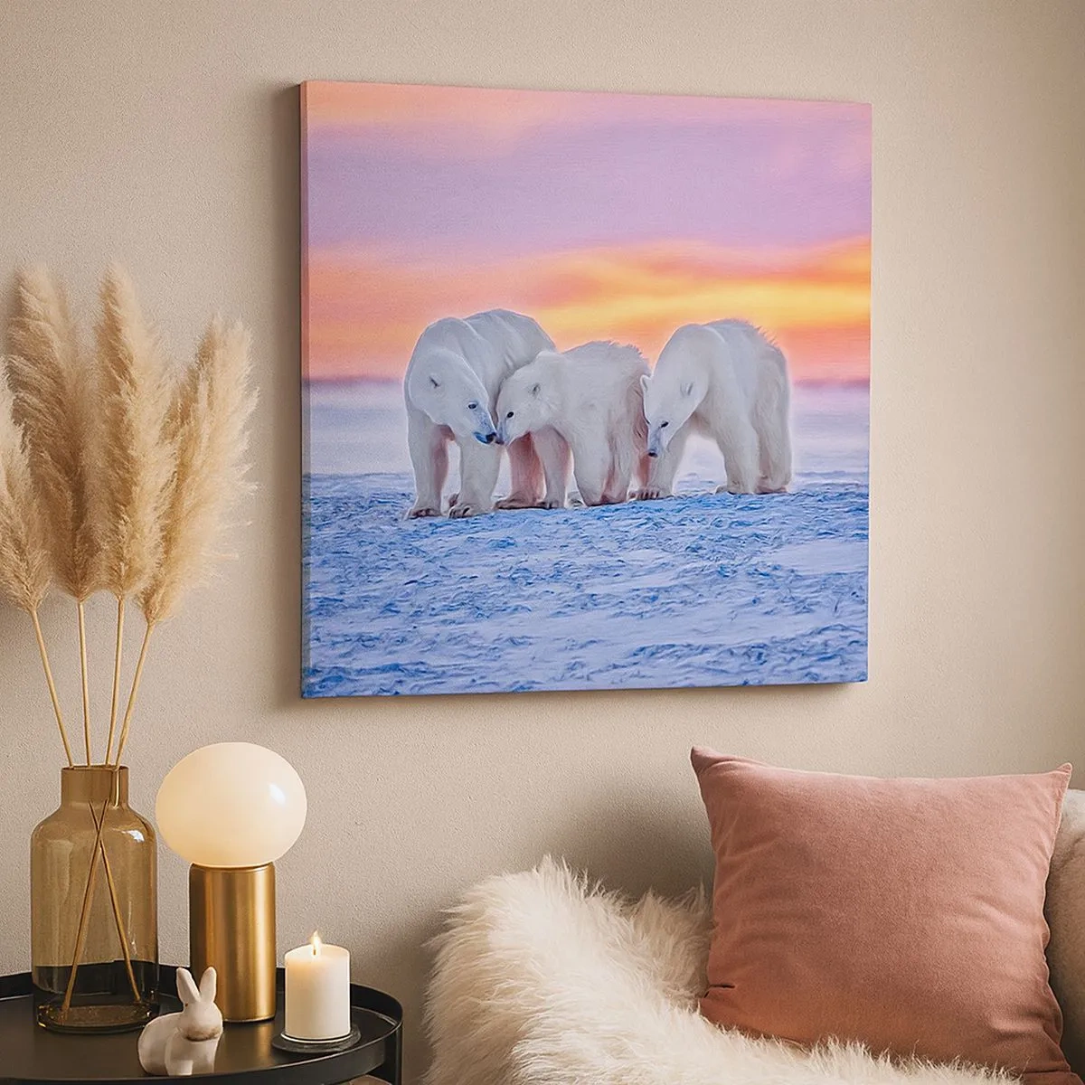 Obraz na plátne - Stačí rodinné teplo - 30x30 cm