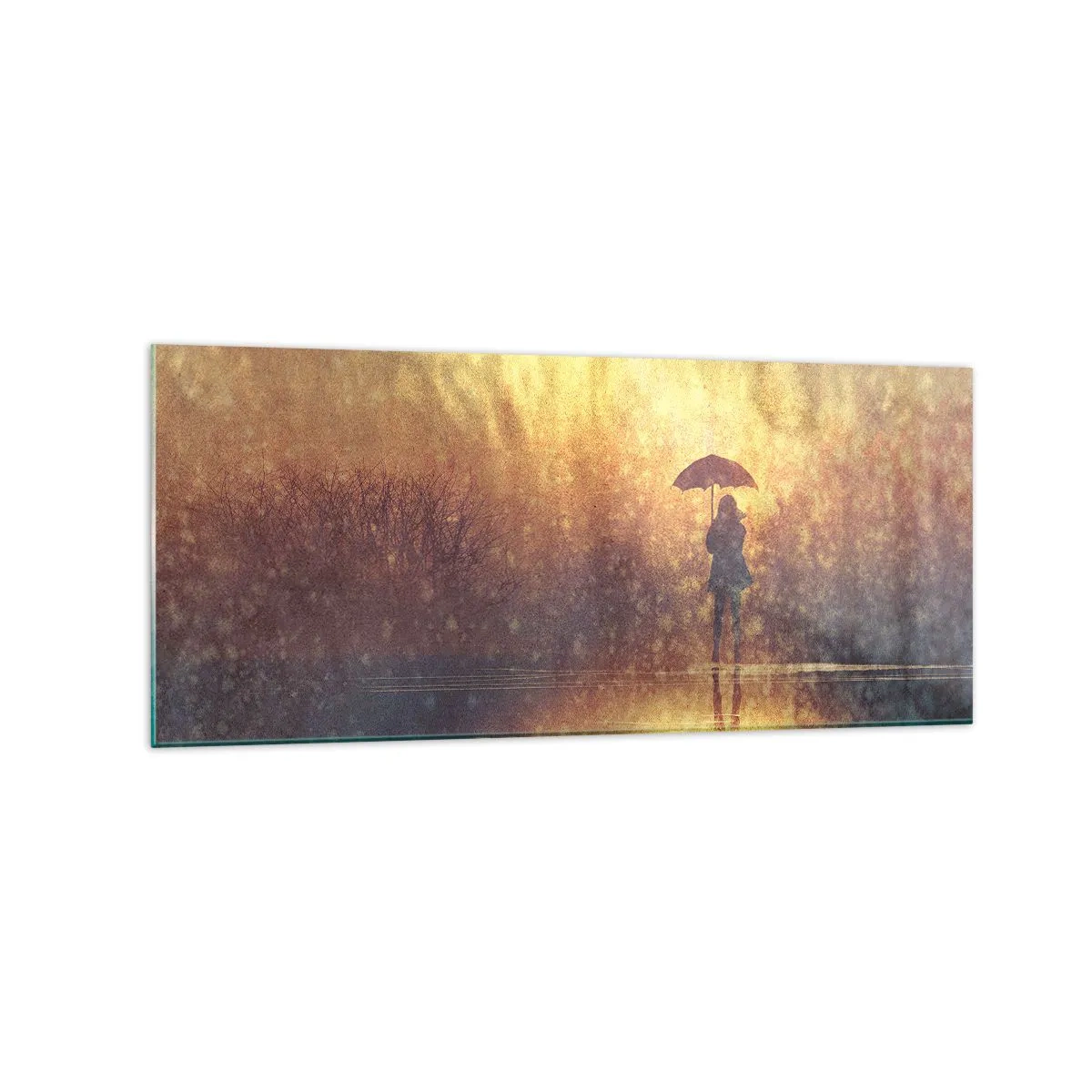 Obraz na skle - Cítim, že sa na mňa niekto pozerá - 120x50 cm