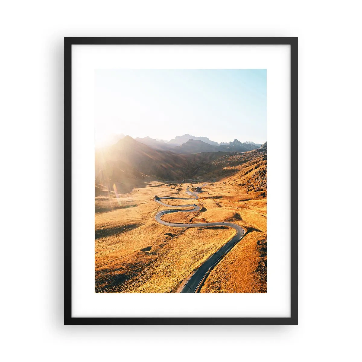 Plagát v čiernom ráme - V zlatom údolí - 40x50 cm