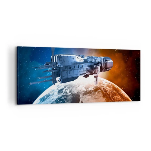 Obraz na plátne - Pozorný pozorovateľ - 100x40 cm