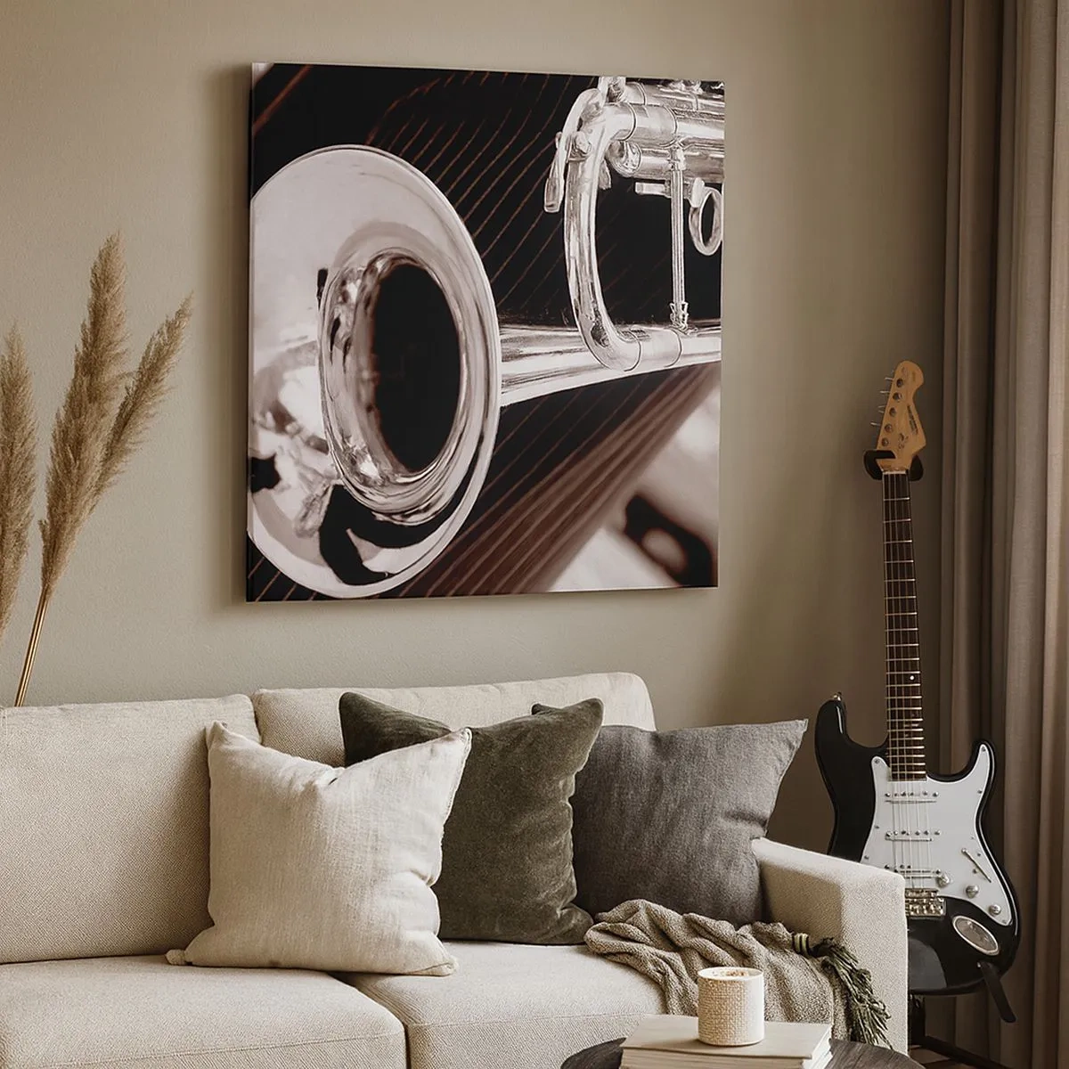 Obraz na plátne - Hudobné cestovanie do 30. rokov - 30x30 cm