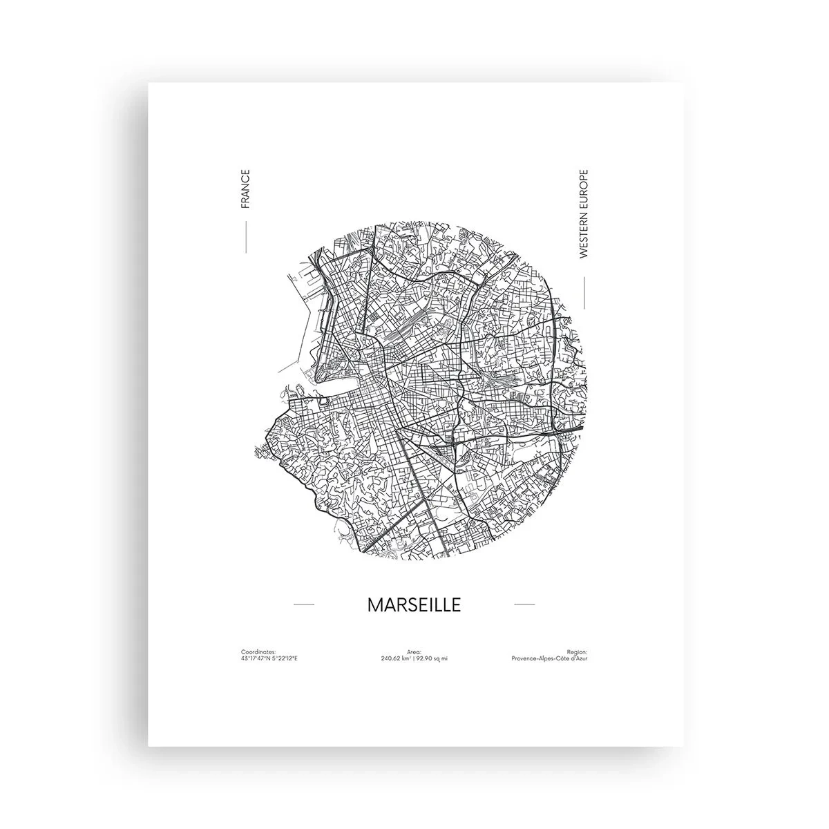 Plagát - Anatómia Marseille - 40x50 cm