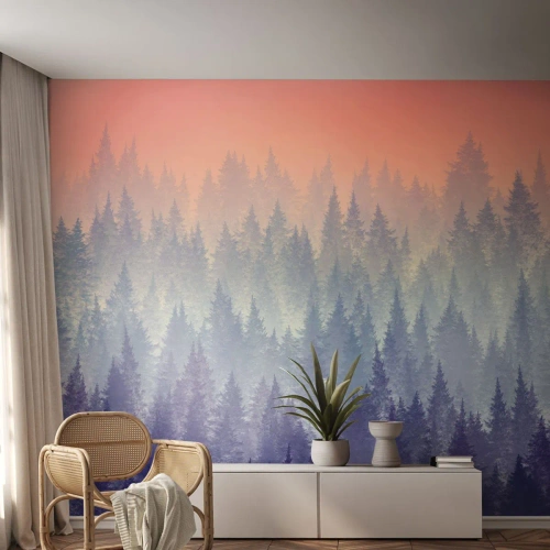 Fototapeta na mieru Samolepiaca Deluxe Sticker - Vysoko, vyššie, do neba - Abstrakcia, les, Kus