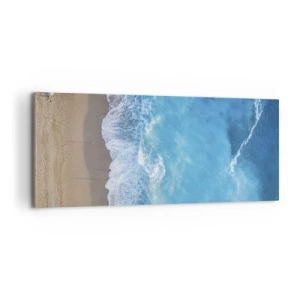 Obraz na plátne - Sila modrej - 100x40 cm