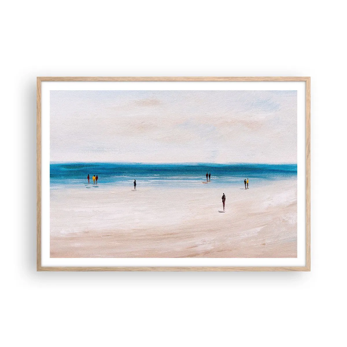 Plagát v ráme zo svetlého duba - Prirodzená potreba - 100x70 cm