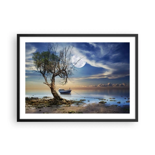 Plagát v čiernom ráme - Je to koniec alebo začiatok? - 70x50 cm