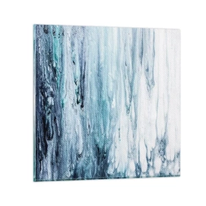 Obraz na skle - Modré cencúle - 30x30 cm