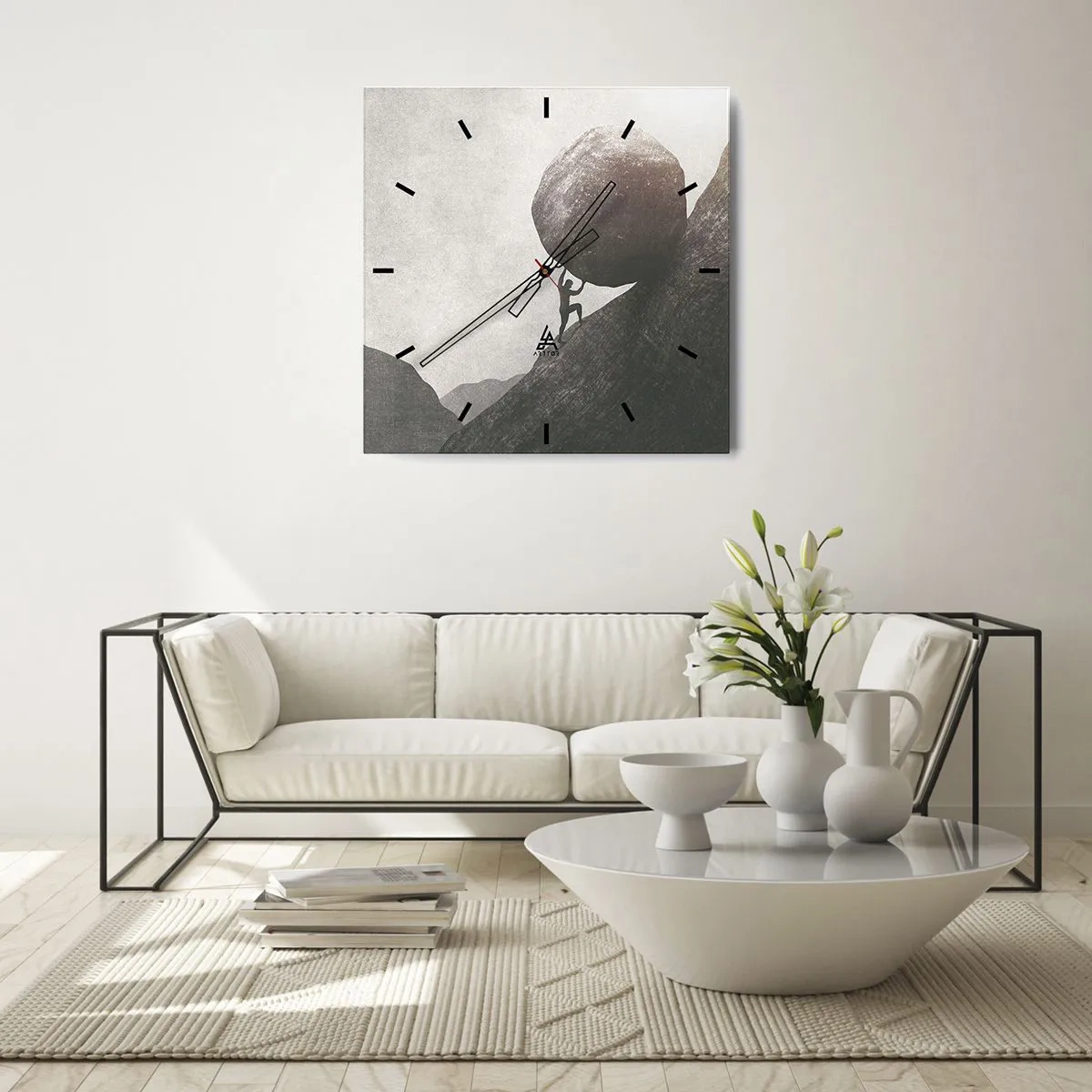 Nástenné hodiny - Verím, proti všetkej nádeji - 30x30 cm