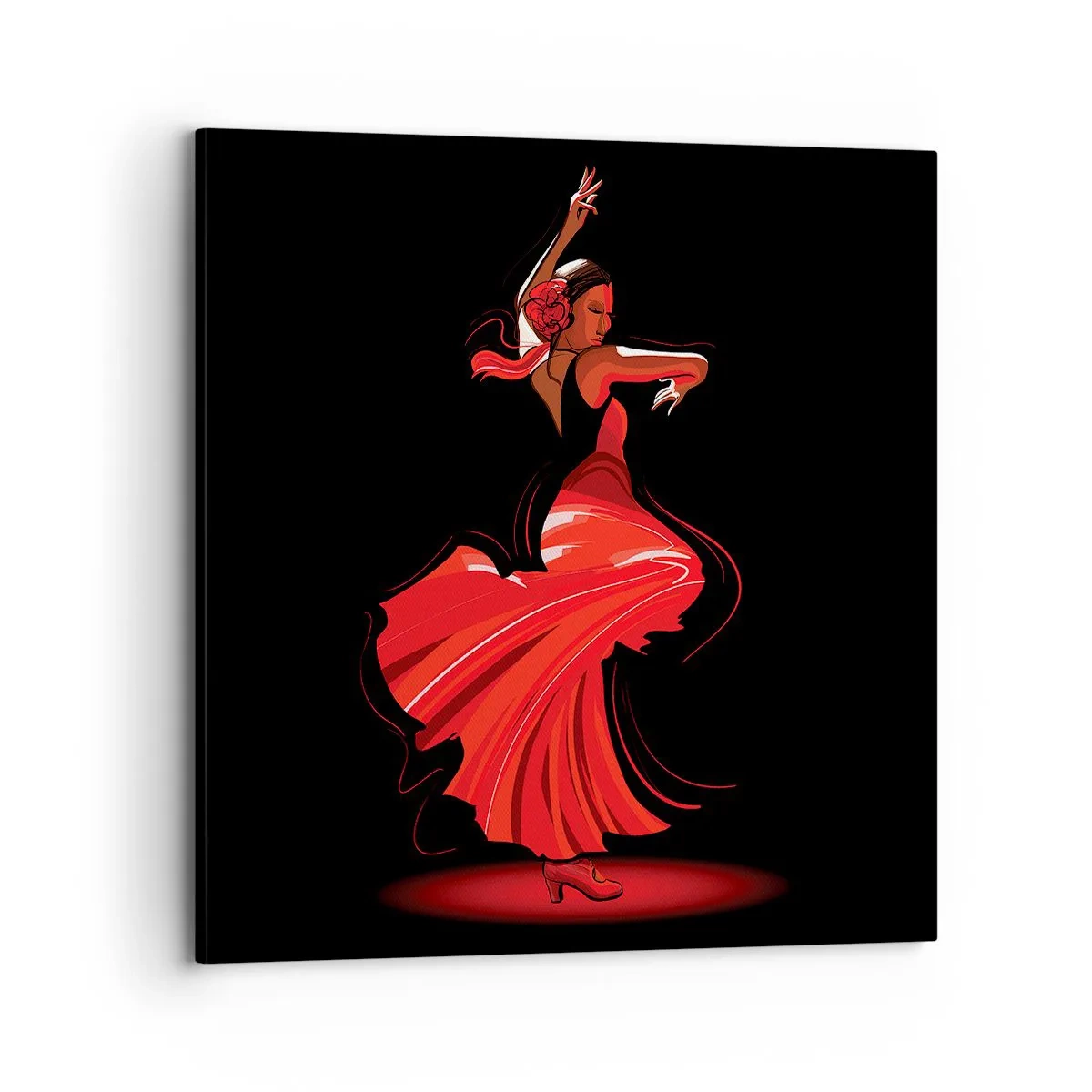 Obraz na plátne - Horúca duša flamenco - 70x70 cm