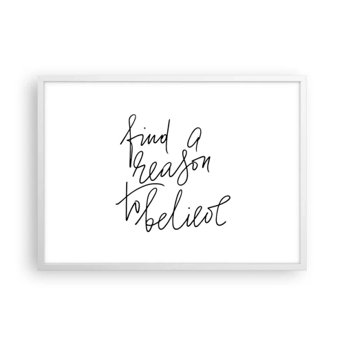 Plagát v bielom ráme - Je to možné - 70x50 cm