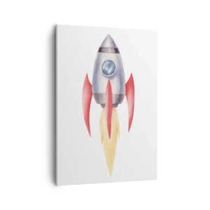 Obraz na plátne - Vyššie, rýchlejšie, ďalej - 50x70 cm