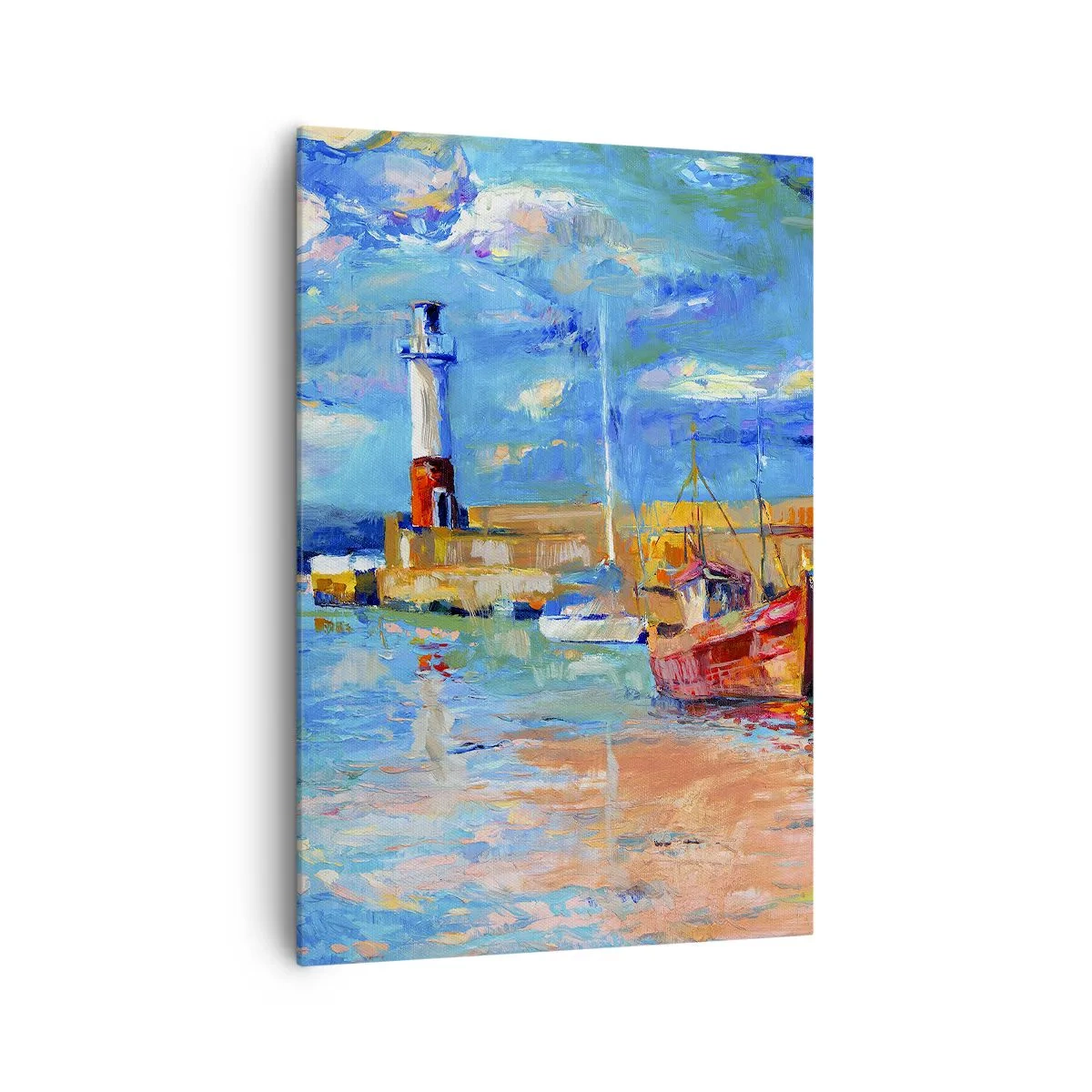 Obraz na plátne - Popoludní v dúhovom zálive - 70x100 cm