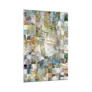 Obraz na skle - Geometrické preskupenie - 80x120 cm