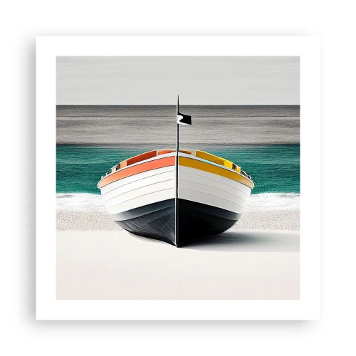 Plagát - Na správnom mieste - 50x50 cm