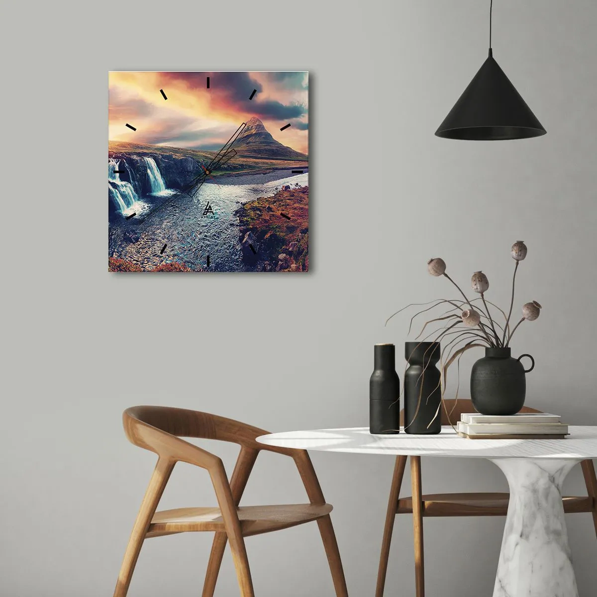 Nástenné hodiny - V majestáte prírody - 30x30 cm