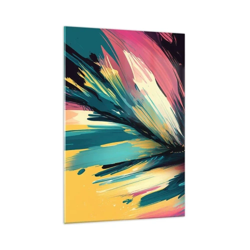 Obraz na skle - Kompozícia – explózia radosti - 70x100 cm