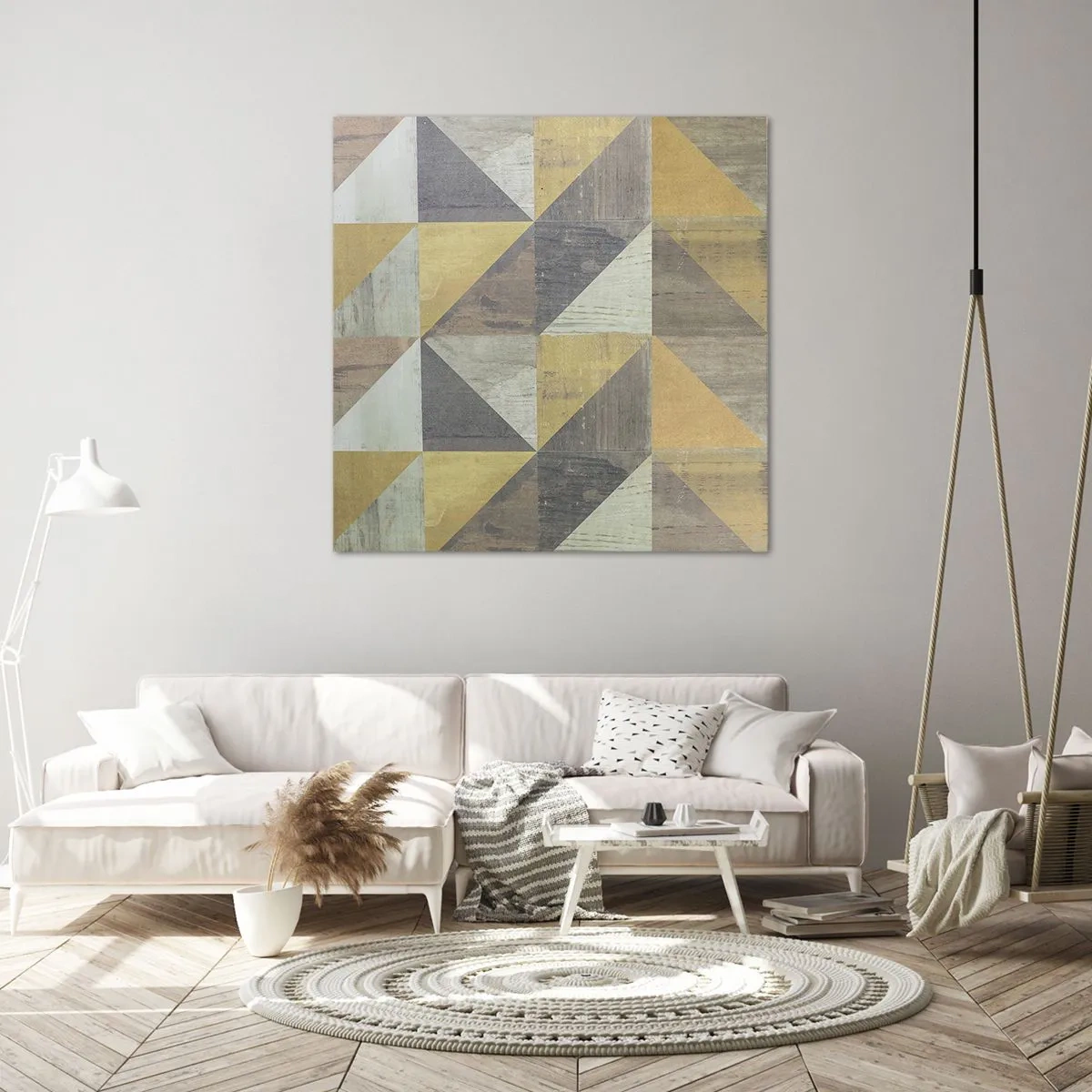 Obraz na plátne - V uhle trojuholníka - 60x60 cm