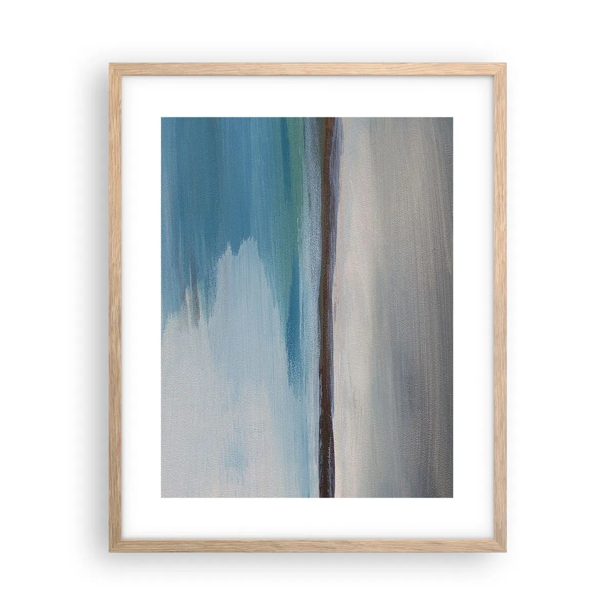 Plagát v ráme zo svetlého duba - Horizontálna krajina - 40x50 cm