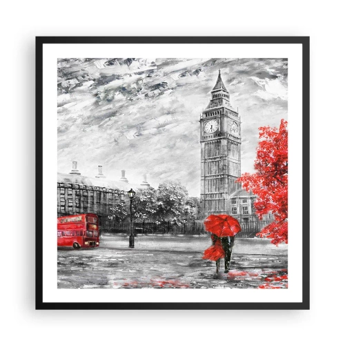 Plagát v čiernom ráme - Vzrušujúci deň - 60x60 cm