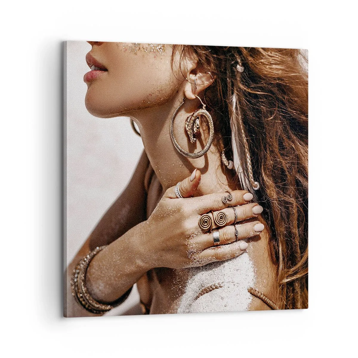 Obraz na plátne - Kráľovná divokej pláže - 60x60 cm