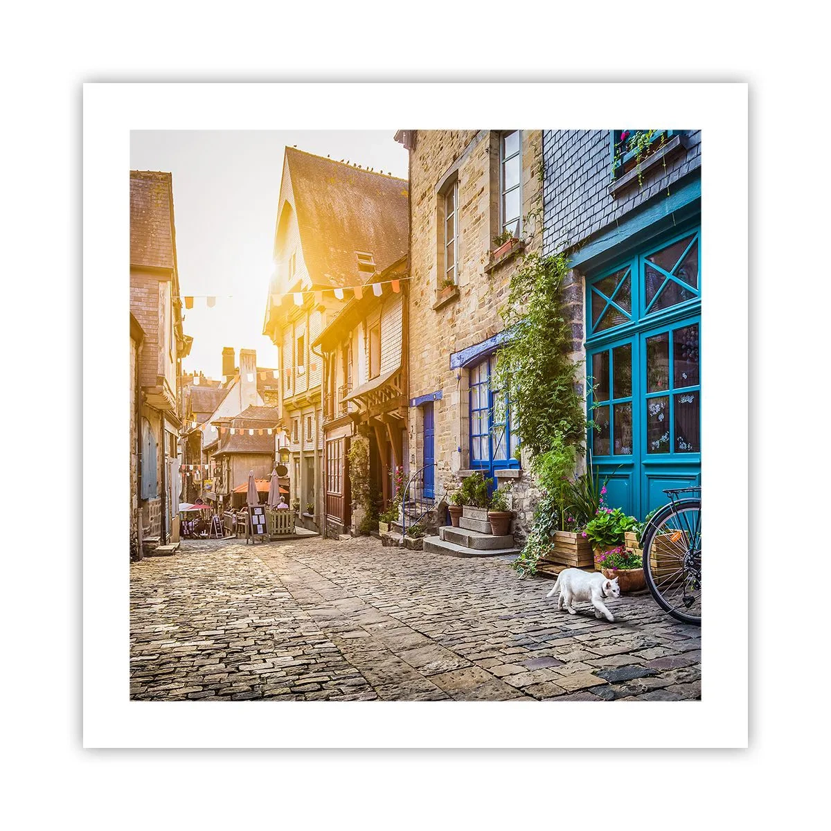 Plagát - Biely duch mestečka - 50x50 cm