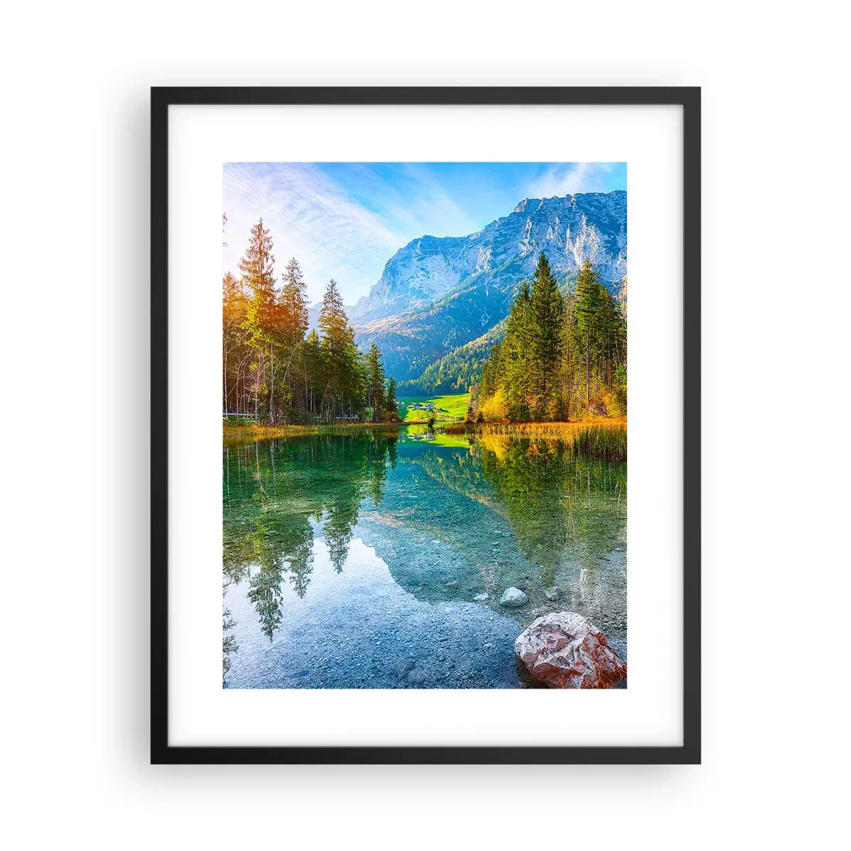 Plagát v čiernom ráme - Nežnosť jesene - 40x50 cm