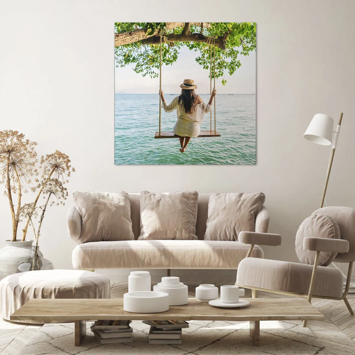 Obraz na plátne - Život je krásny - 60x60 cm