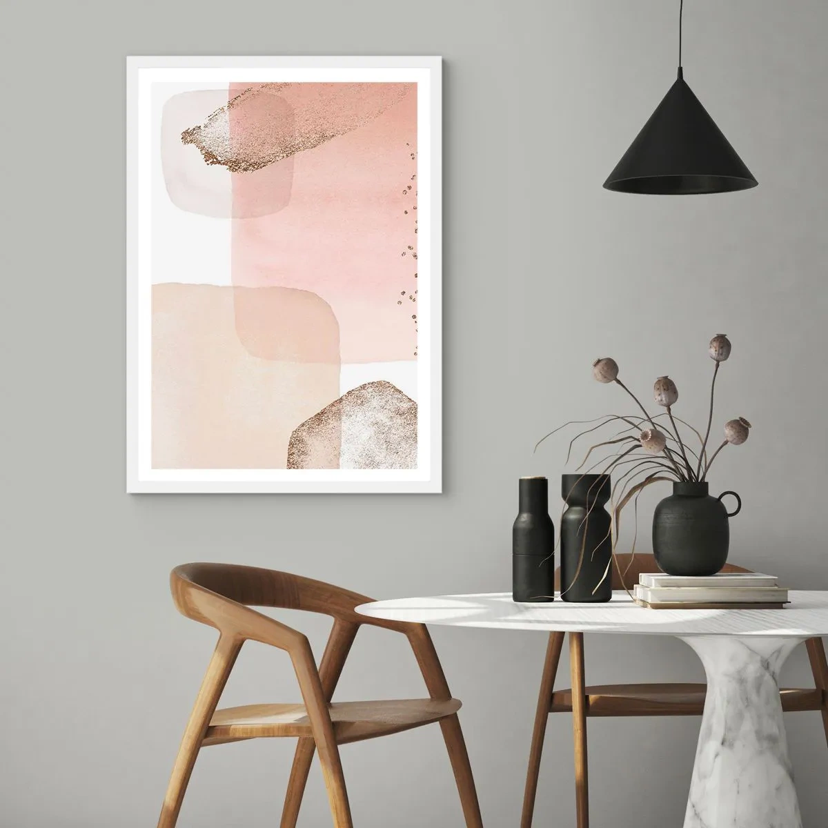 Plagát v bielom ráme - Pohľad cez farby - 40x50 cm