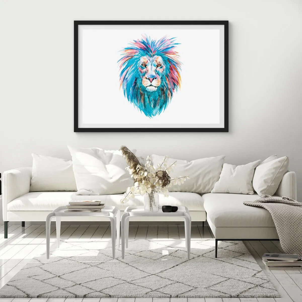 Plagát v čiernom ráme - Elektrizujúca aura - 50x40 cm