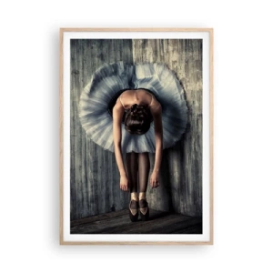 Plagát v ráme zo svetlého duba - Keď dohrá hudba - 70x100 cm