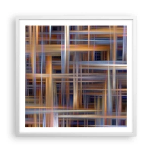 Plagát v bielom ráme - Utkané zo svetla - 60x60 cm