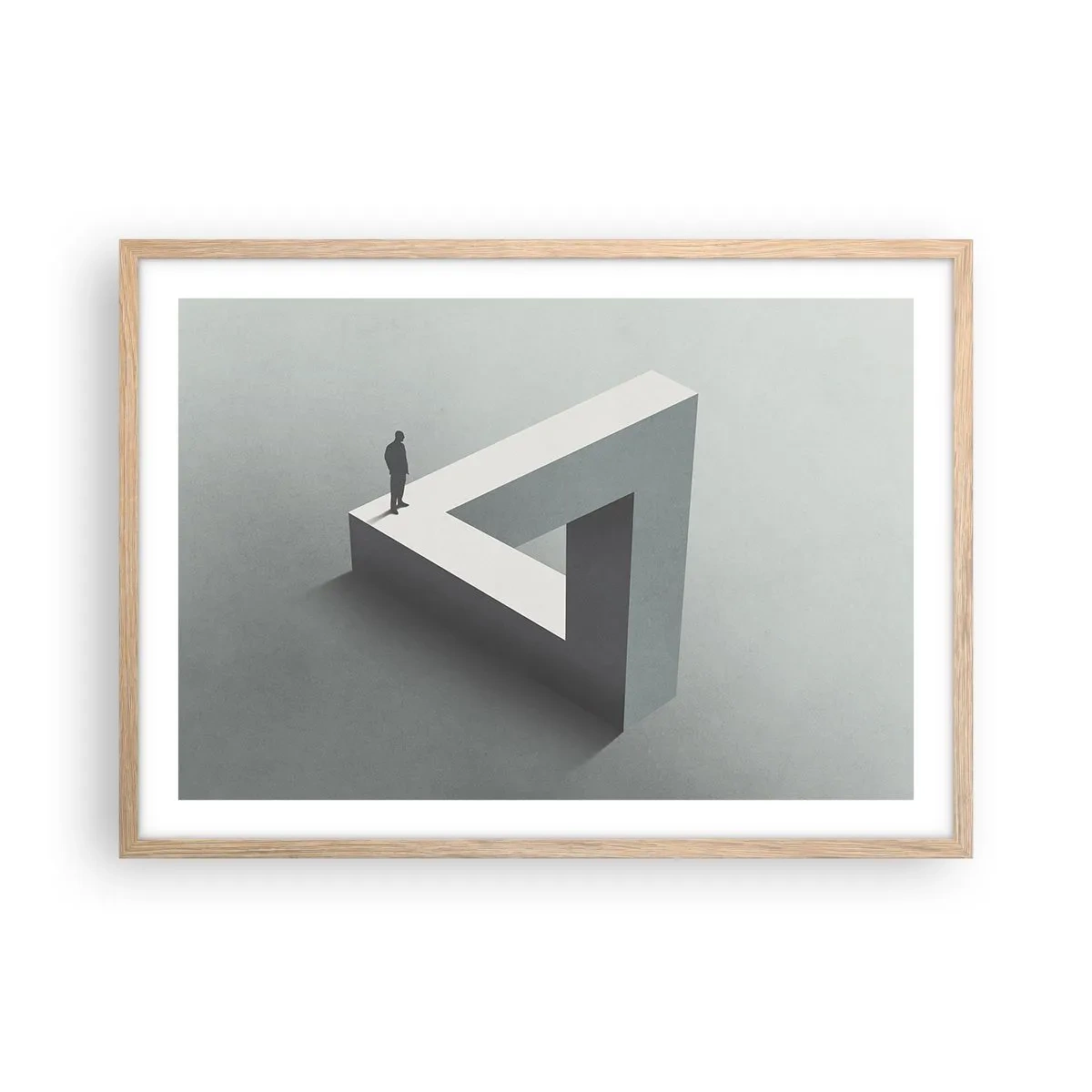 Plagát v ráme zo svetlého duba - A predsa je to možné - 70x50 cm